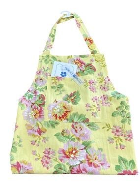 NEW ApriL Cornell EMMALINE FLORAL YELLOW, PINK & GREEN Chef’s Apron